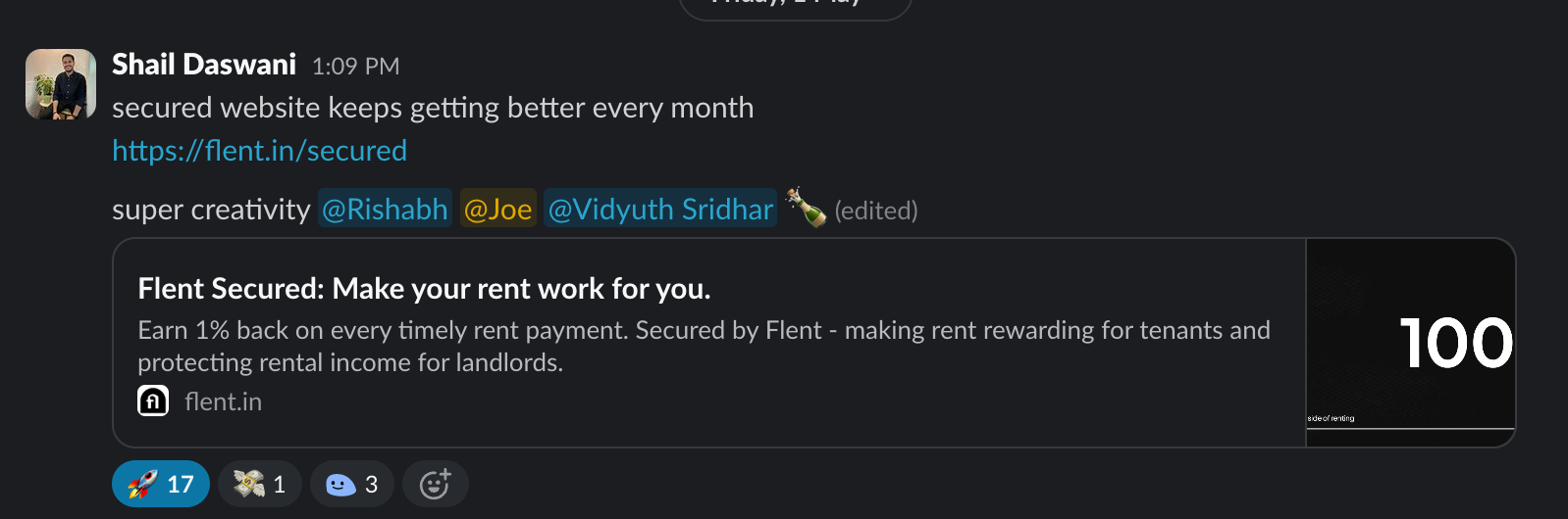 Feedback from the team after launch
