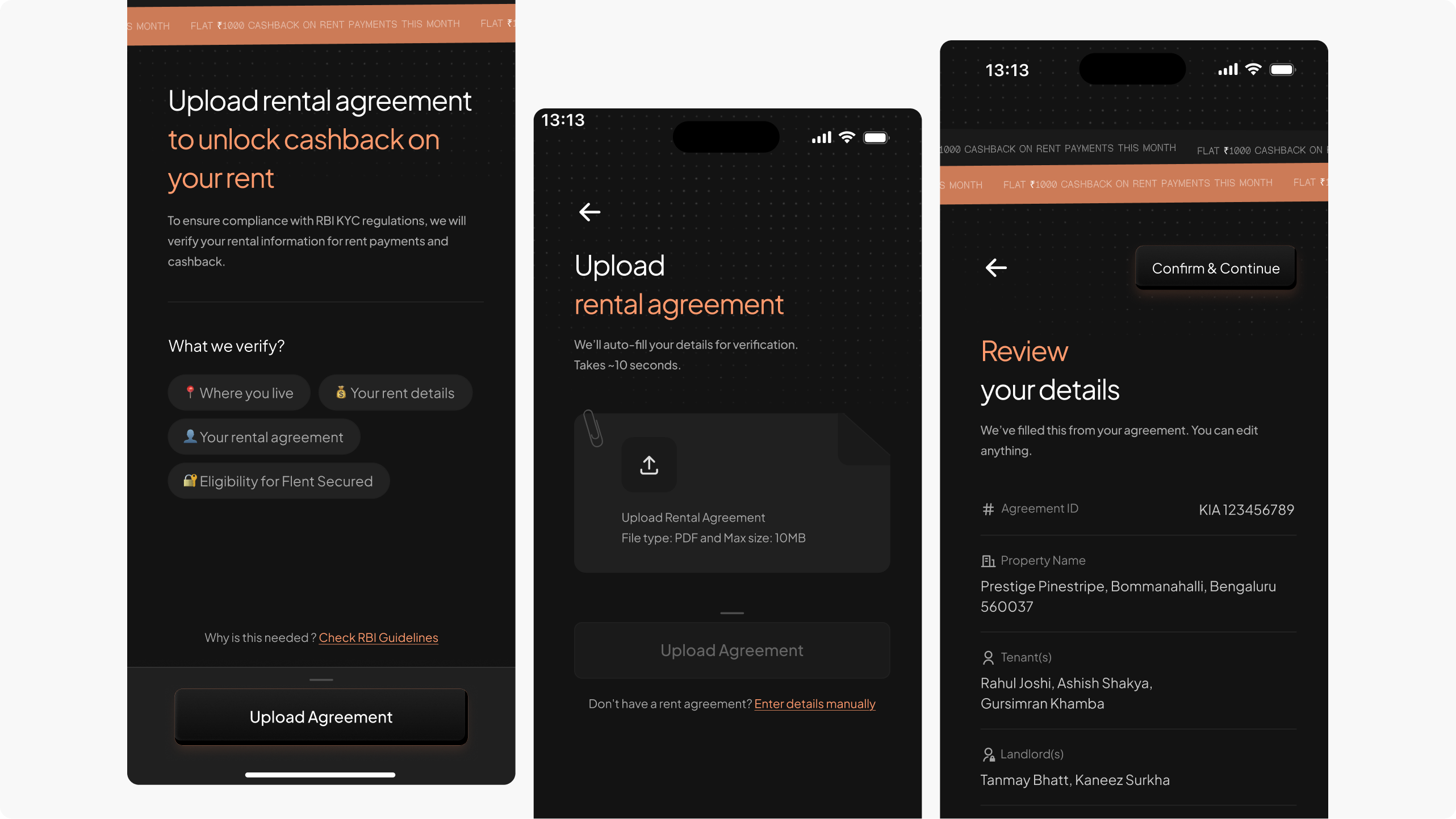 V2: agreement context, upload guidance, and verification status